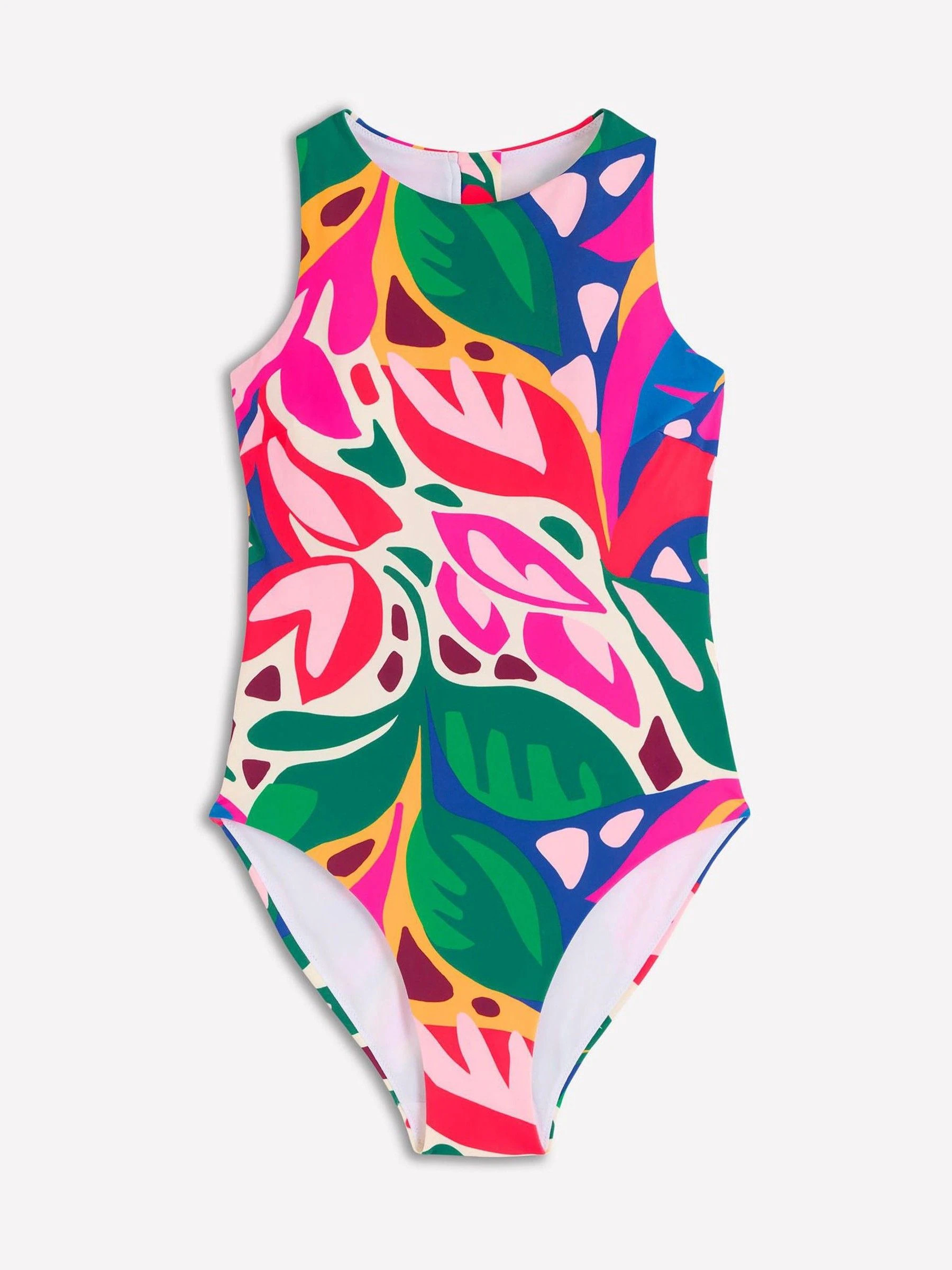 Boden Boden Green Piped Sporty Swimsuit | Next US