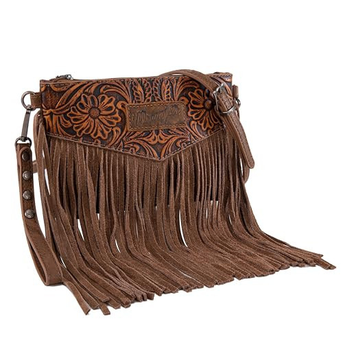 Wrangler Clutch Wristlet Fringe Purse Western Crossbody Bags for Women WG63-181Oakwood | Amazon (US)