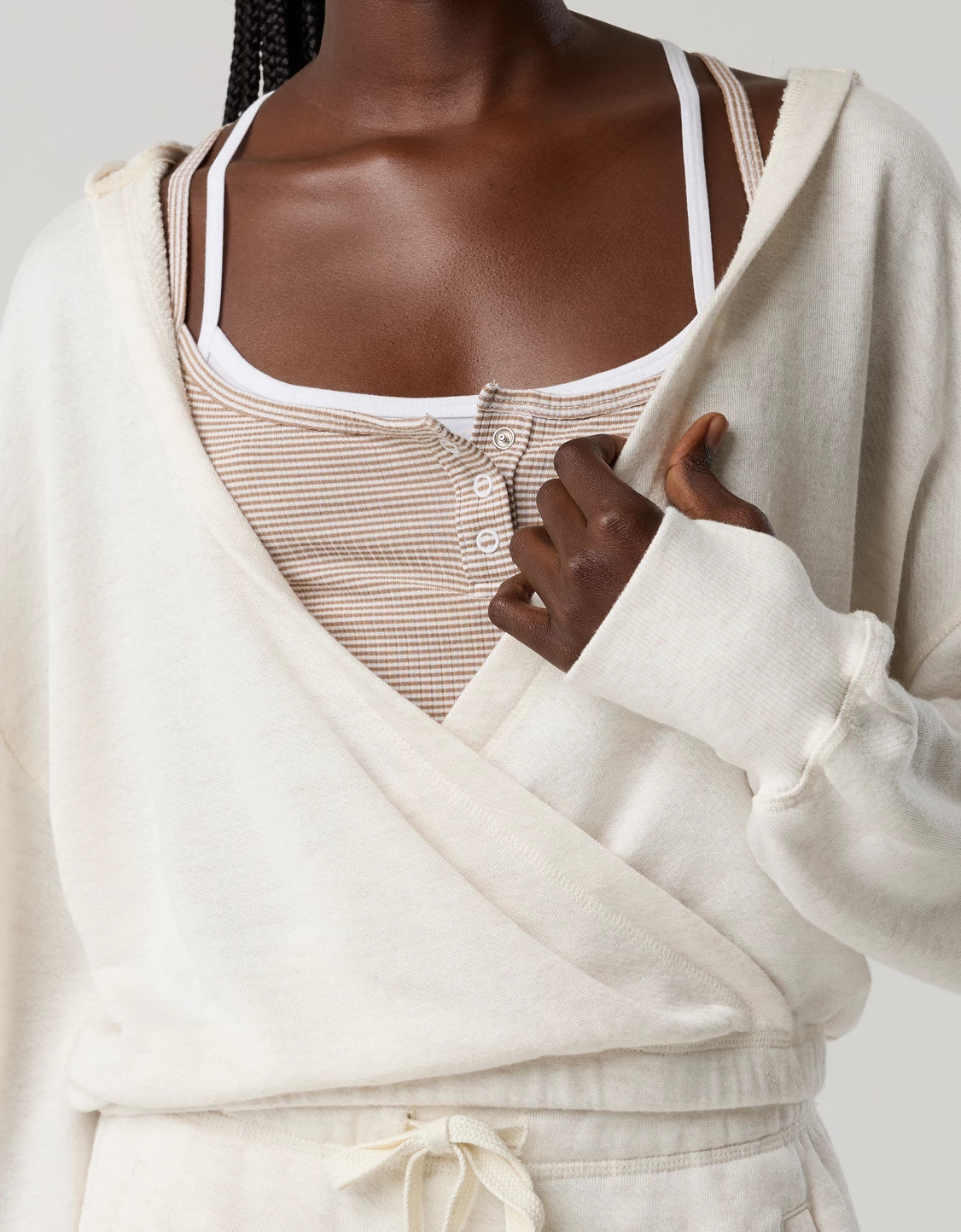 OFFLINE By Aerie Keep It 100 Terry Wrap Hoodie | Aerie