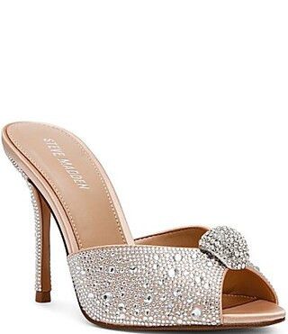 Steve Madden Priya Rhinestone Dress Slide Sandals - 9.5 | Dillard's