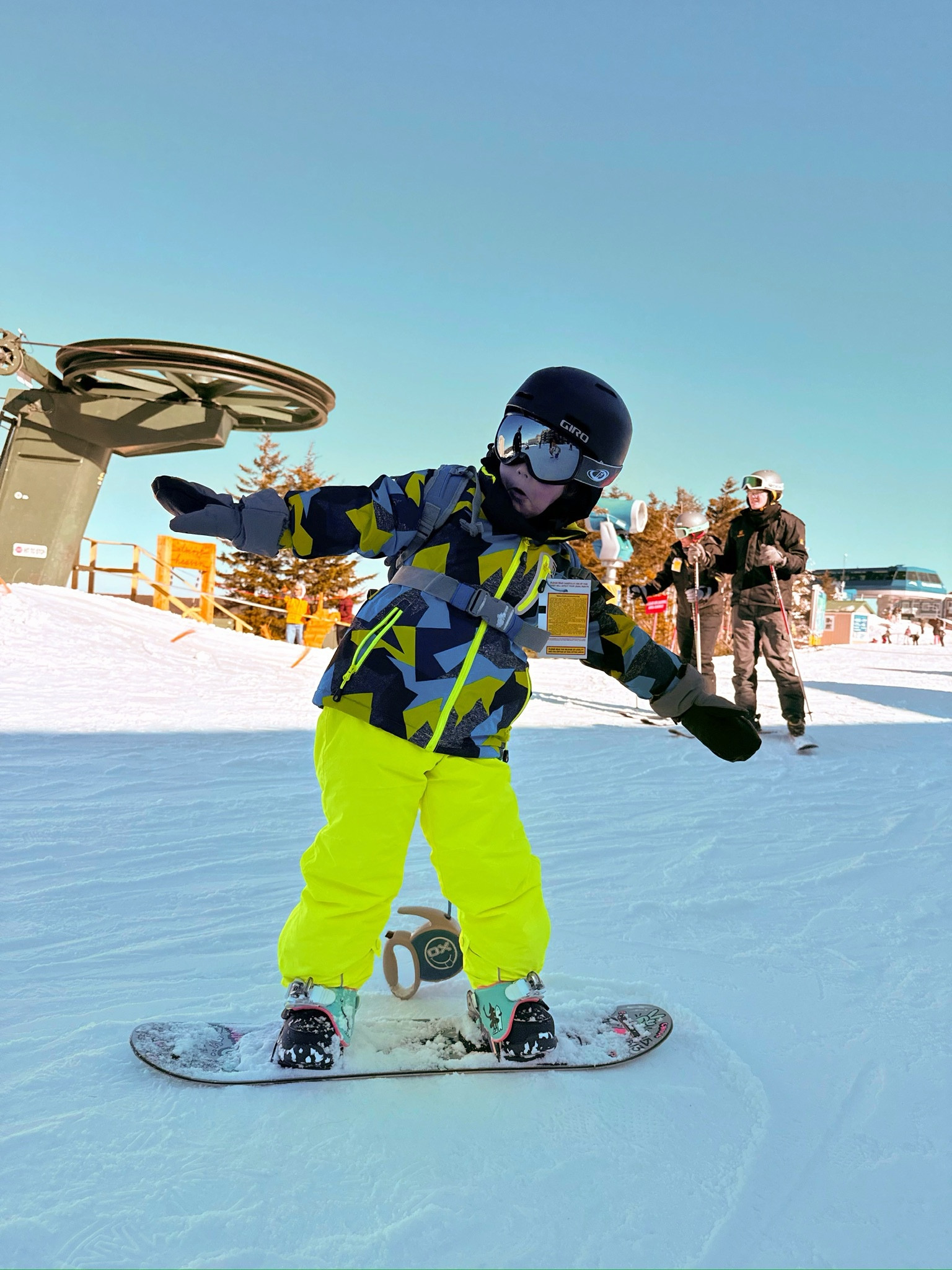 Kid Snowboarding Gear - bibs, jacket, helmet, gloves, board, boots, goggles 

#LTKFamily #LTKKids #LTKSeasonal