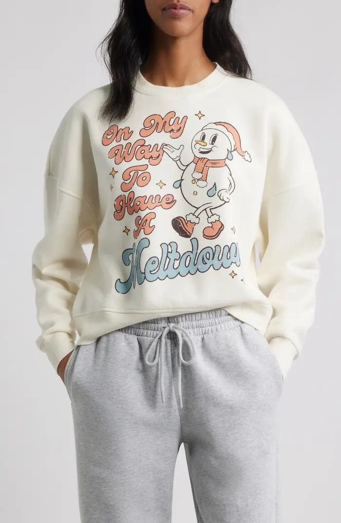 Meltdown Snowman Graphic Sweatshirt | Nordstrom