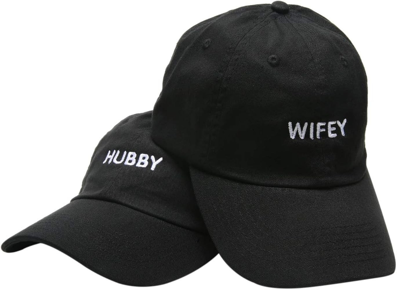 Beanie Bliss Matching Wifey Hubby Hats - Embroidered Couples Baseball Caps | Amazon (US)