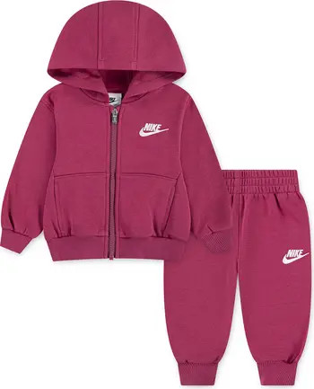 Nike Club Fleece Zip Hoodie & Joggers Set | Nordstrom | Nordstrom