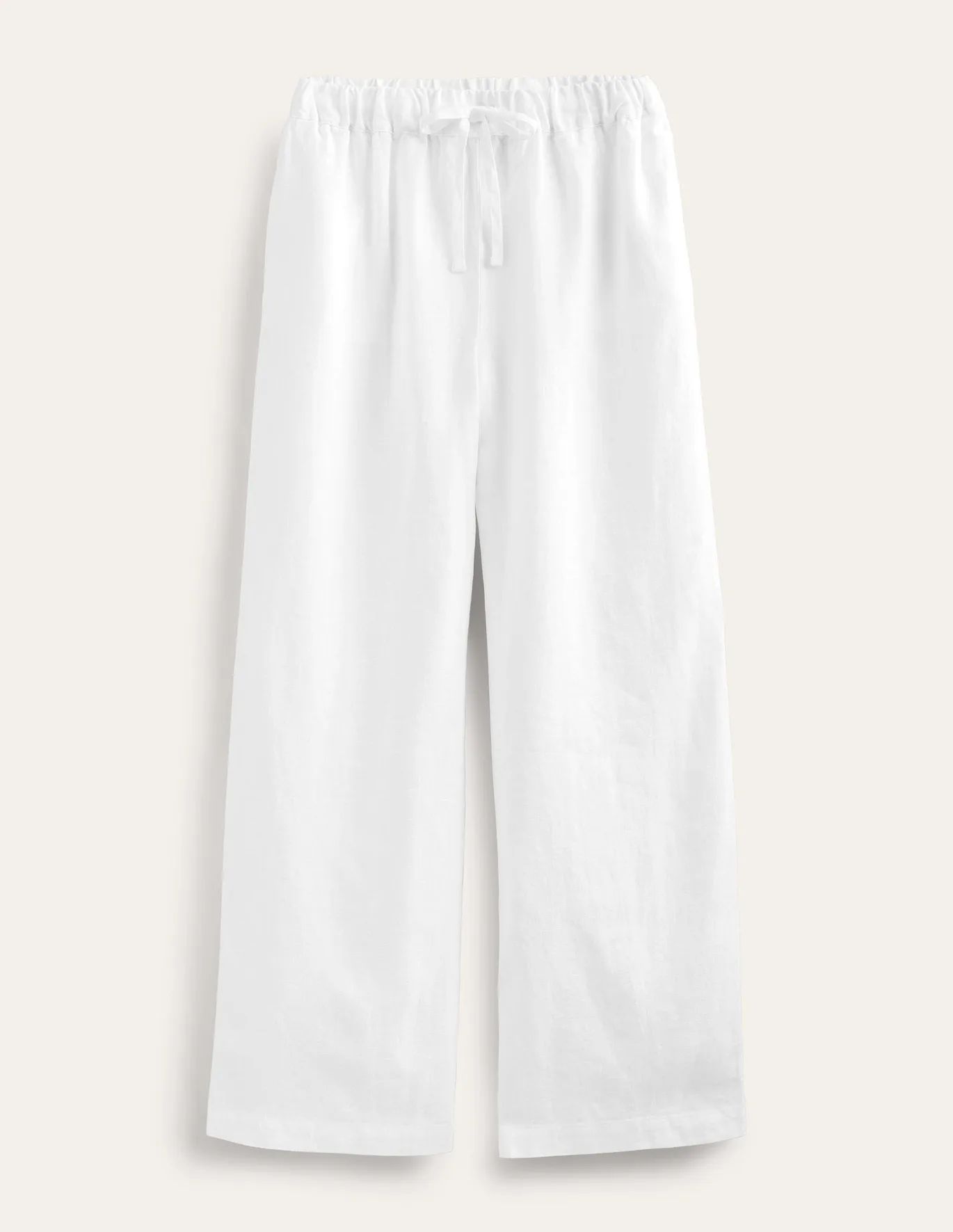 Relaxed Pull-on Linen Trousers | Boden (UK & IE)
