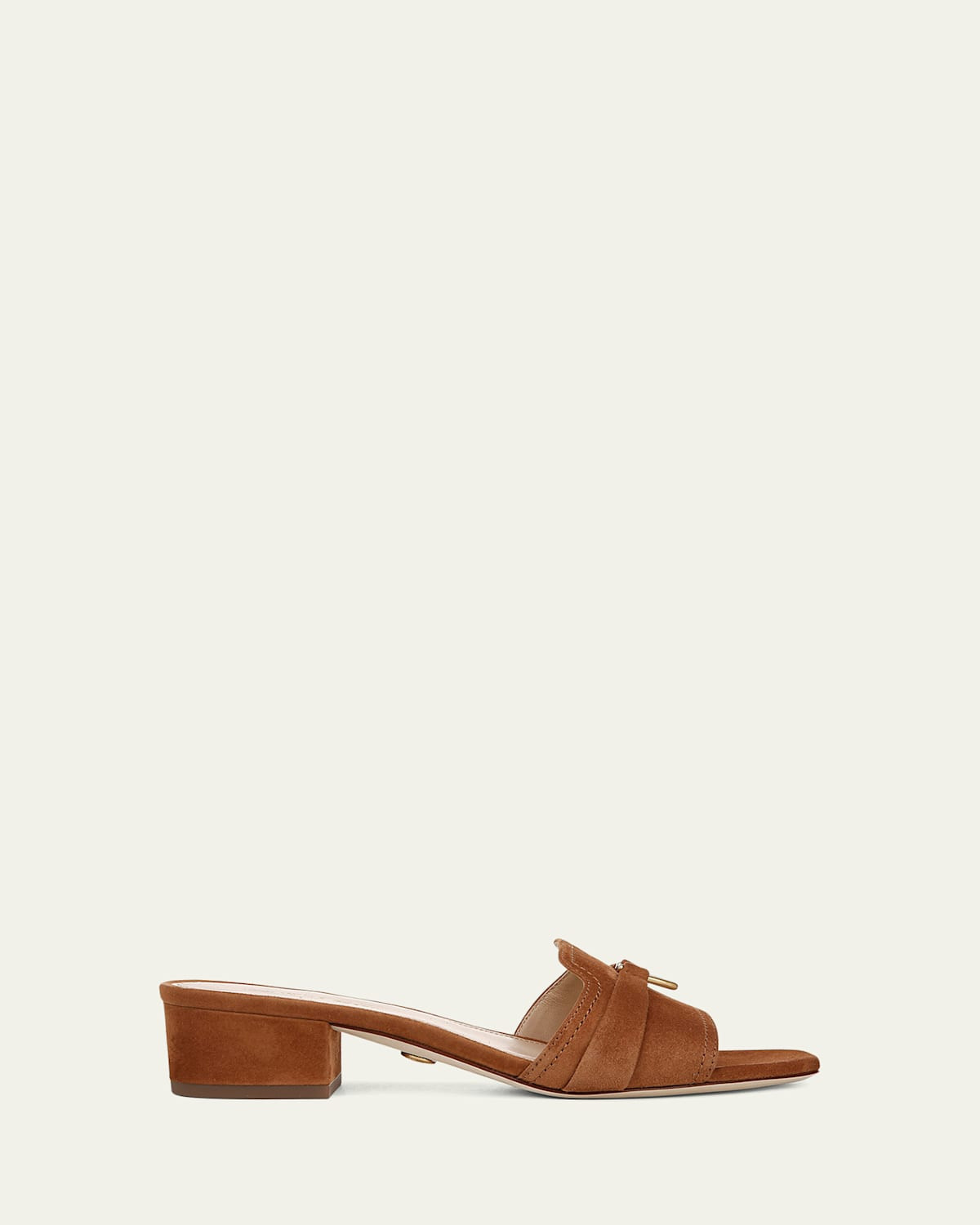 Annette Suede Medallion Mule Sandals | Bergdorf Goodman