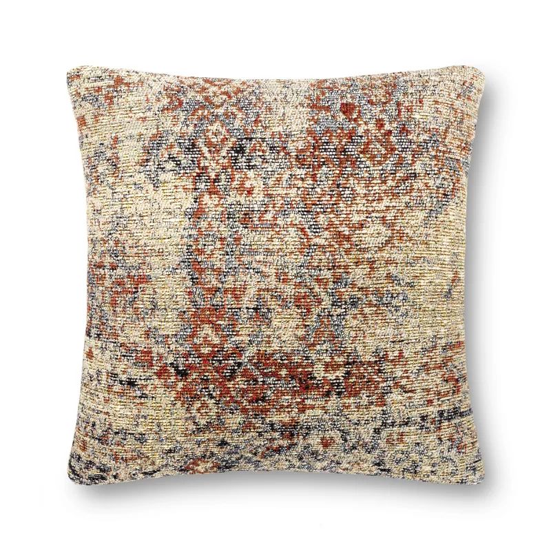 Indoor/Outdoor Damask Throw Pillow Cover | Wayfair North America