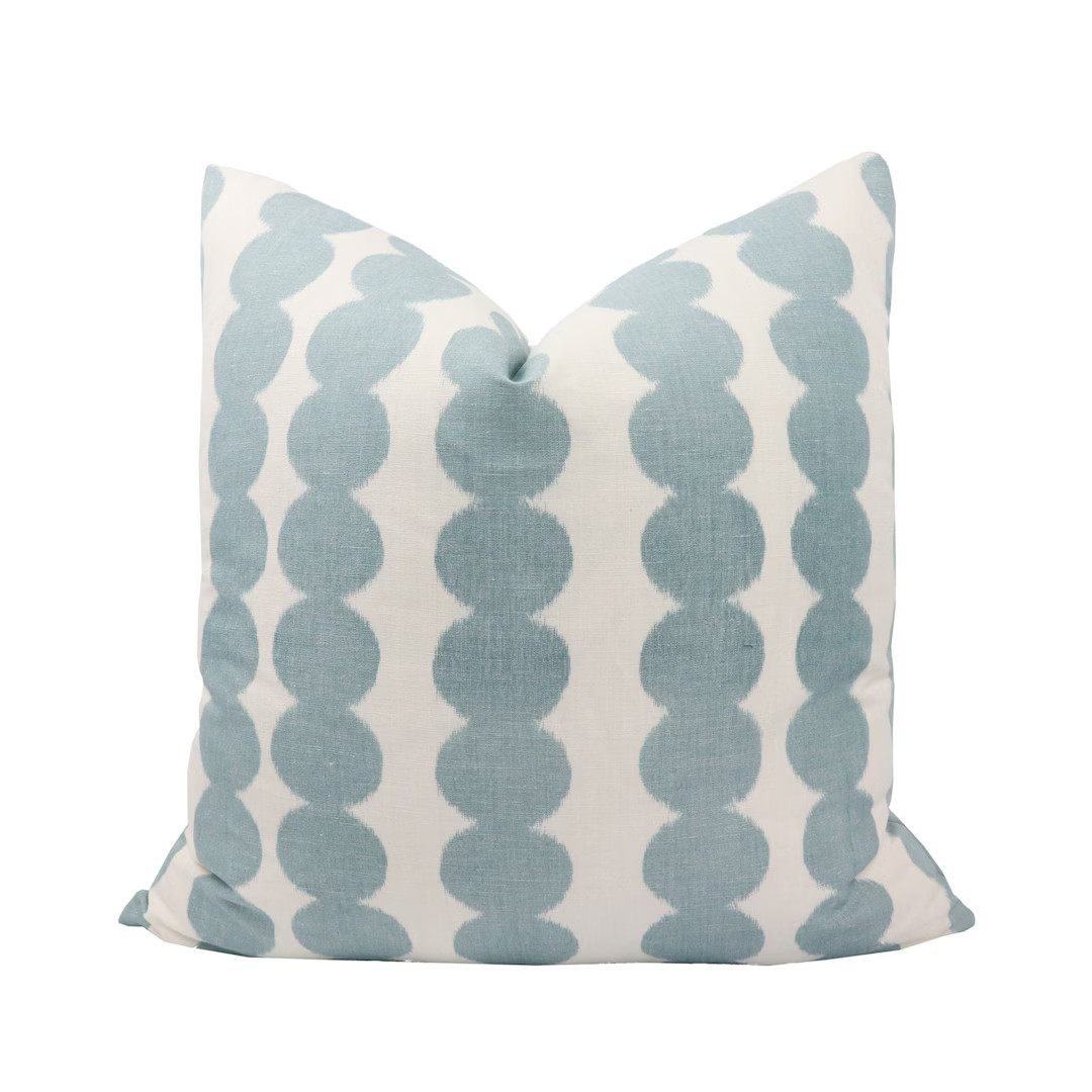 Schumacher Full Circle Pillow Cover in Sky 176254 // Designer Pillow // High End Pillow // Decora... | Etsy (US)