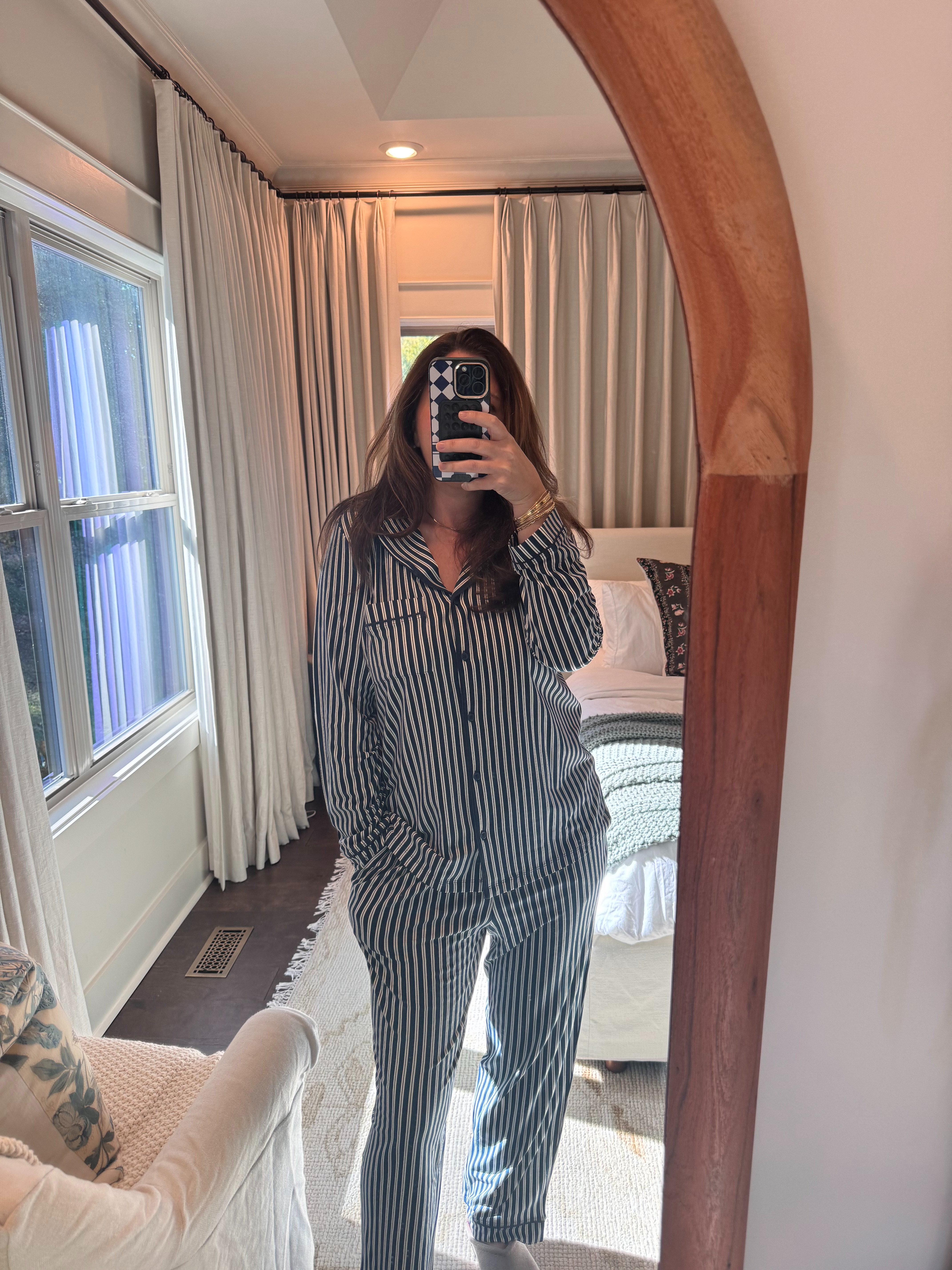 I will be wearing this Tommy John set year round. I love a stripe! Use my code: CHEESE 30 for 30% off! It’s only available for the next 24 hours, and it’s a higher discount than what's offered on the site.

tommy john l pajamas l matching set  

 