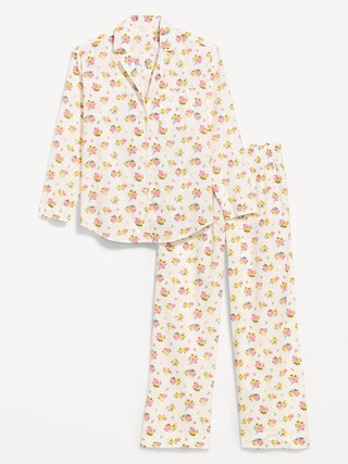 Poplin Pajama Pant Set | Old Navy (US)