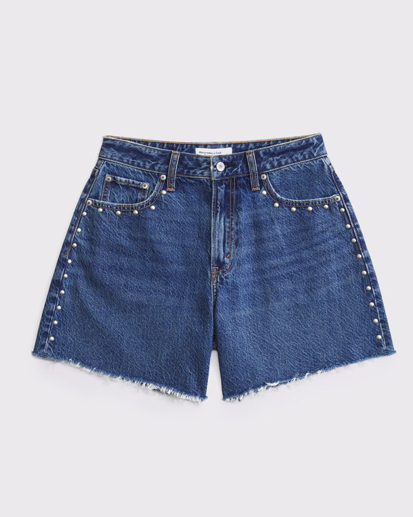 Curve Love High Rise Loose Short | Abercrombie & Fitch (US)