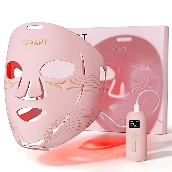 Amazon.com : Graart Red Light Therapy for Face & Jawline - FDA Cleared 4D Face Mask with 324 LEDs... | Amazon (US)