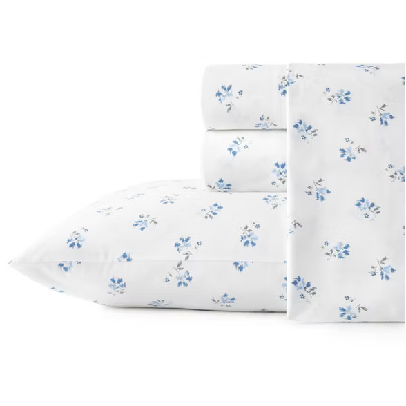 Printed Pattern Percale Cotton Sheet Set - Stone Cottage | Target