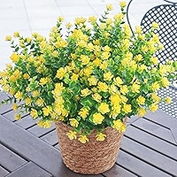 Artificial Flowers for Outdoors, 12 Bundles UV Resistant Realistic Faux Plants for Outside Porch ... | Amazon (US)