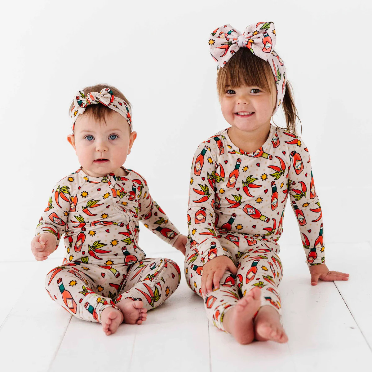 Too Hot to Handle Two-Piece Pajama Set | Bums & Roses
