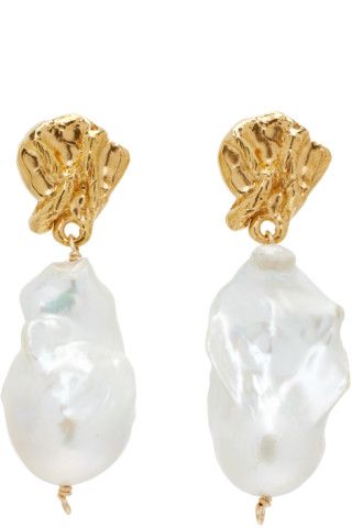 Gold 'The Fragment of Light' Earrings | SSENSE