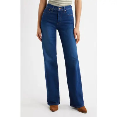 Madewell The Perfect Vintage High Waist Wide Leg Jeans in Bastwick Wash at Nordstrom, Size 27 | Nordstrom