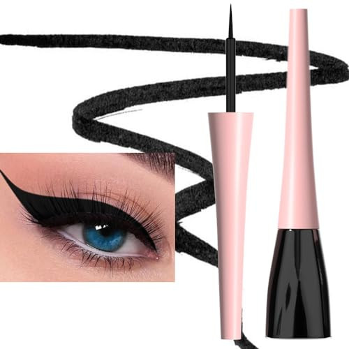 evpct 1Pcs Black Liquid Eyeliner Makeup Waterproof Black Eye Liners for Women, Eyes Wing Eyeliner Stamps Shapes Colored Eyeliner delineador de ojos a prueba de agua contra el agua blanco para ojos | Amazon (US)