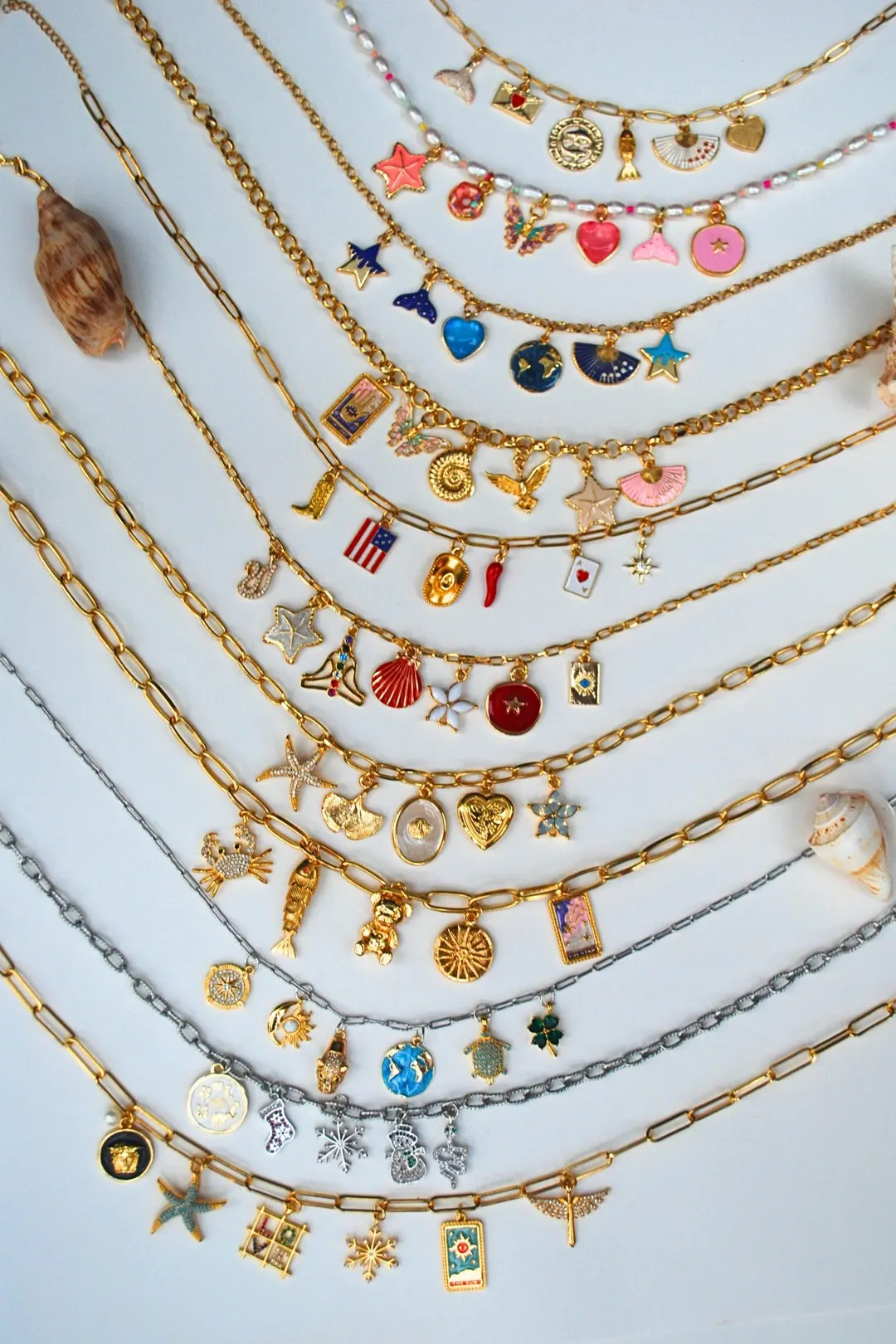 Custom Charm Necklace Build Your Own Charm Necklace Multi Charm Necklace Design Your Own Charm Ne... | Etsy (US)