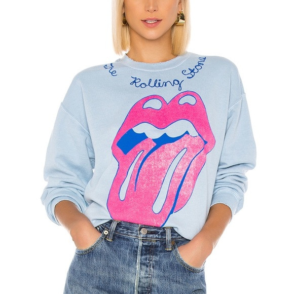 Madeworn the Rolling Stones chainstitch sweatshirt in blue haze | Poshmark