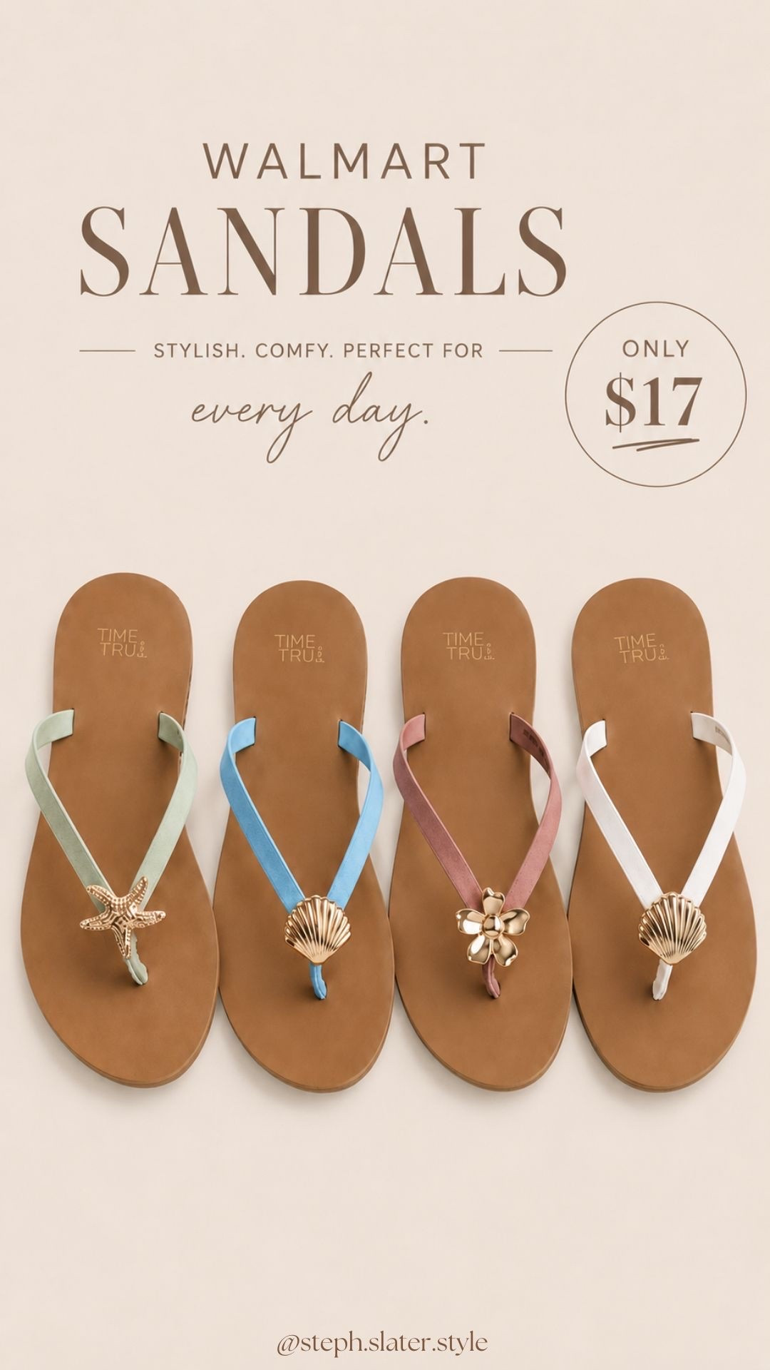 Chic and affordable summer sandals from Walmart.

#LTKSeasonal #LTKootd #LTKSwim