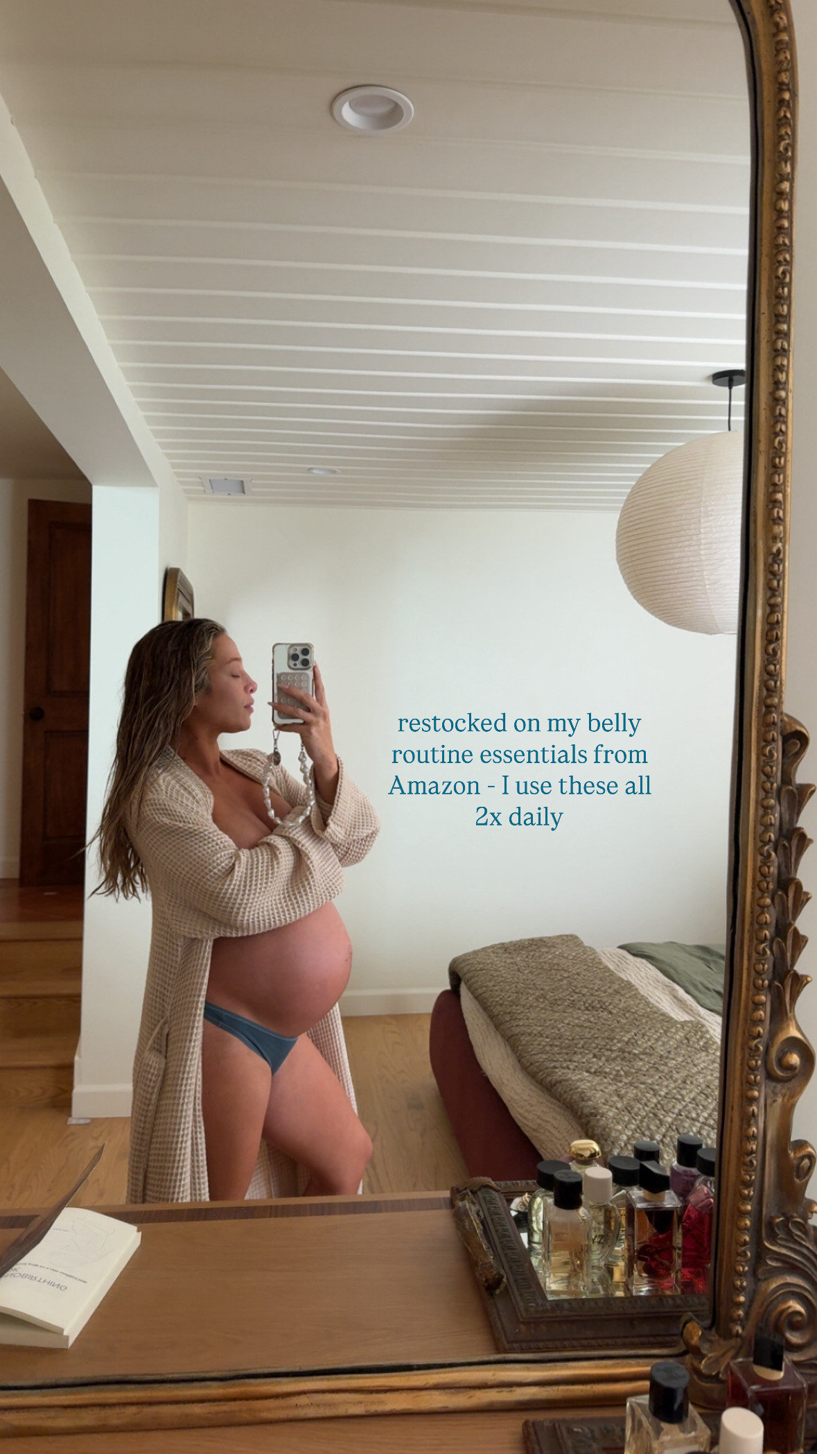 My belly routine! I use these all 2x daily 

 #LTKBaby #LTKBump