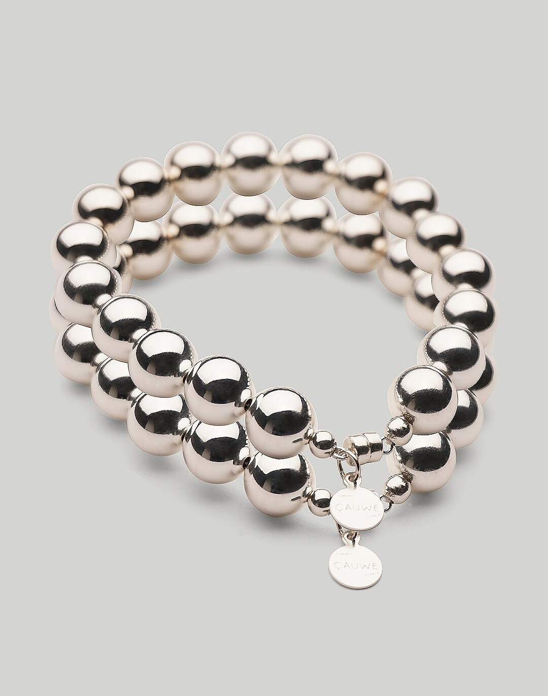 CHARLOTTE CAUWE STUDIO Big Ball Bead Bracelet Set in Sterling Silver | Madewell