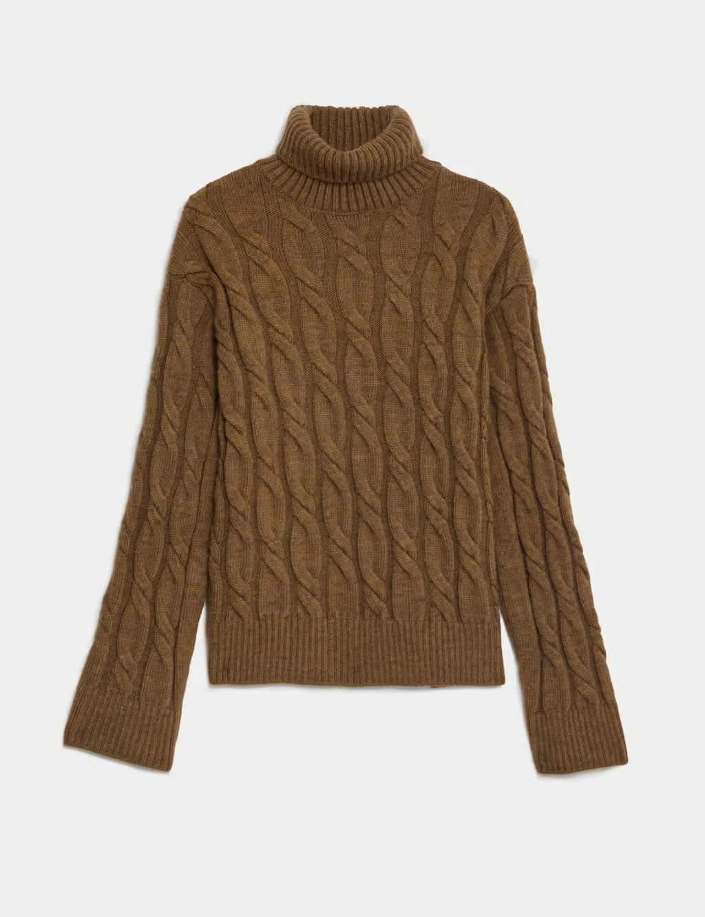Cable Knit Roll Neck Jumper | Marks & Spencer (UK)