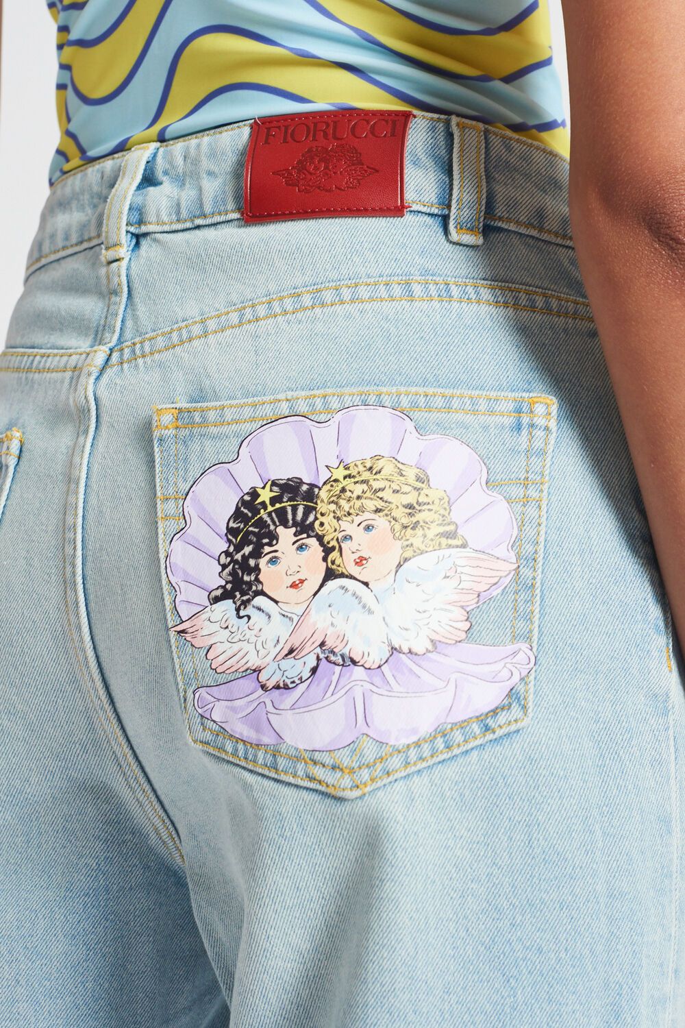 Venus Angels Patch Tara Jeans Blue | Fiorucci | Fiorucci