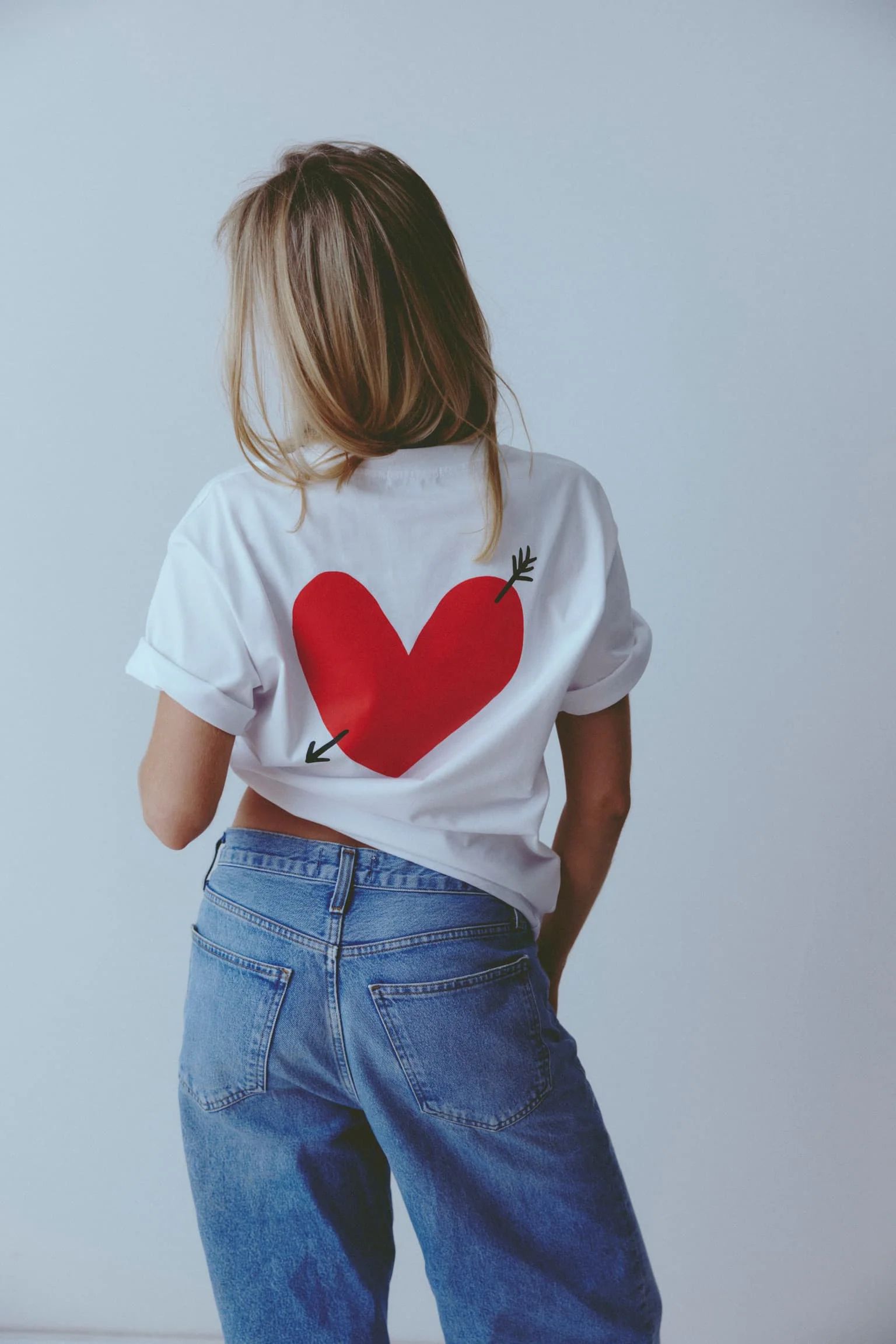 T-Shirt 'Heart' in Weiß | ANITA HASS