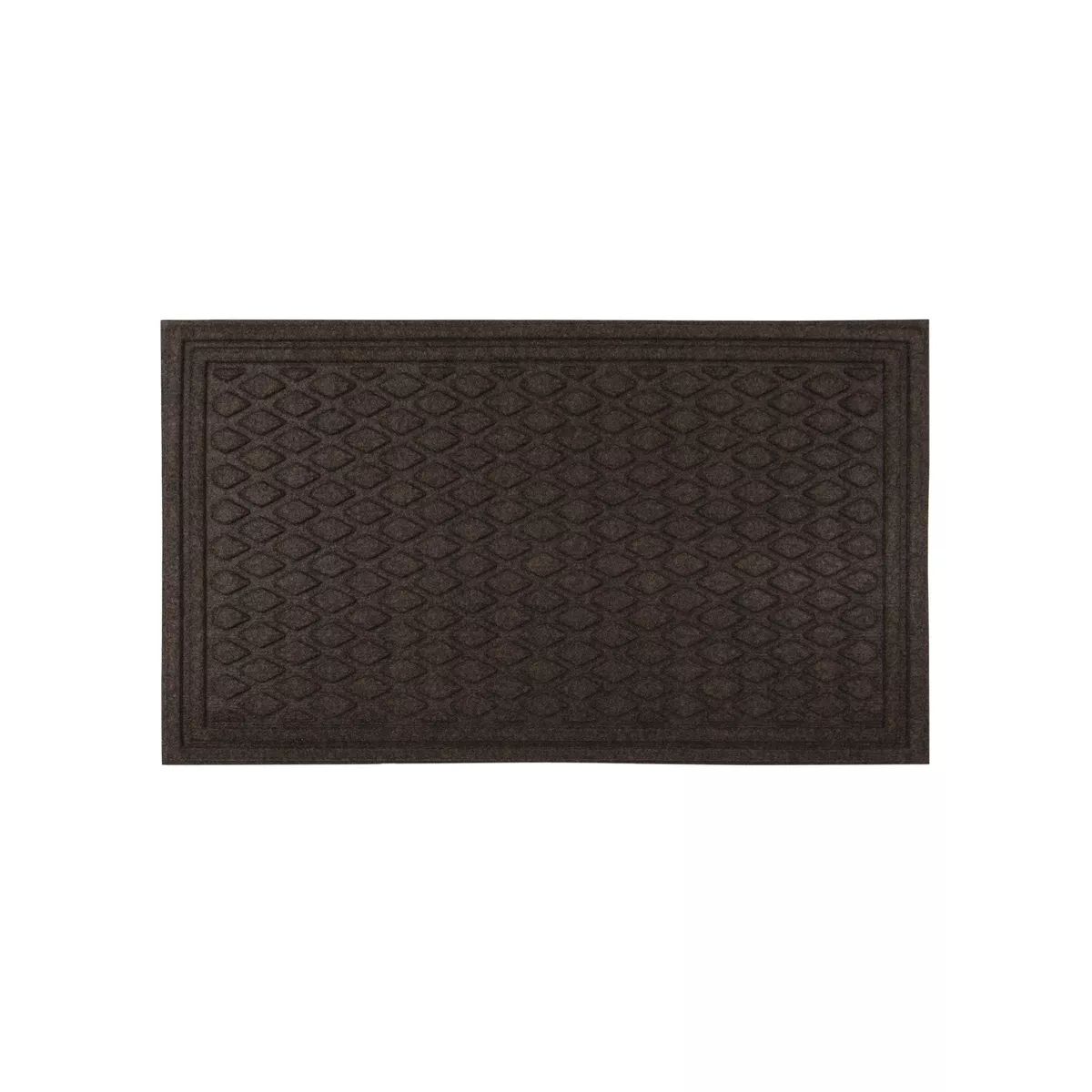 1'6"x2'6" Diamond Tufted Door Mat Dark Brown - Apache Mills | Target