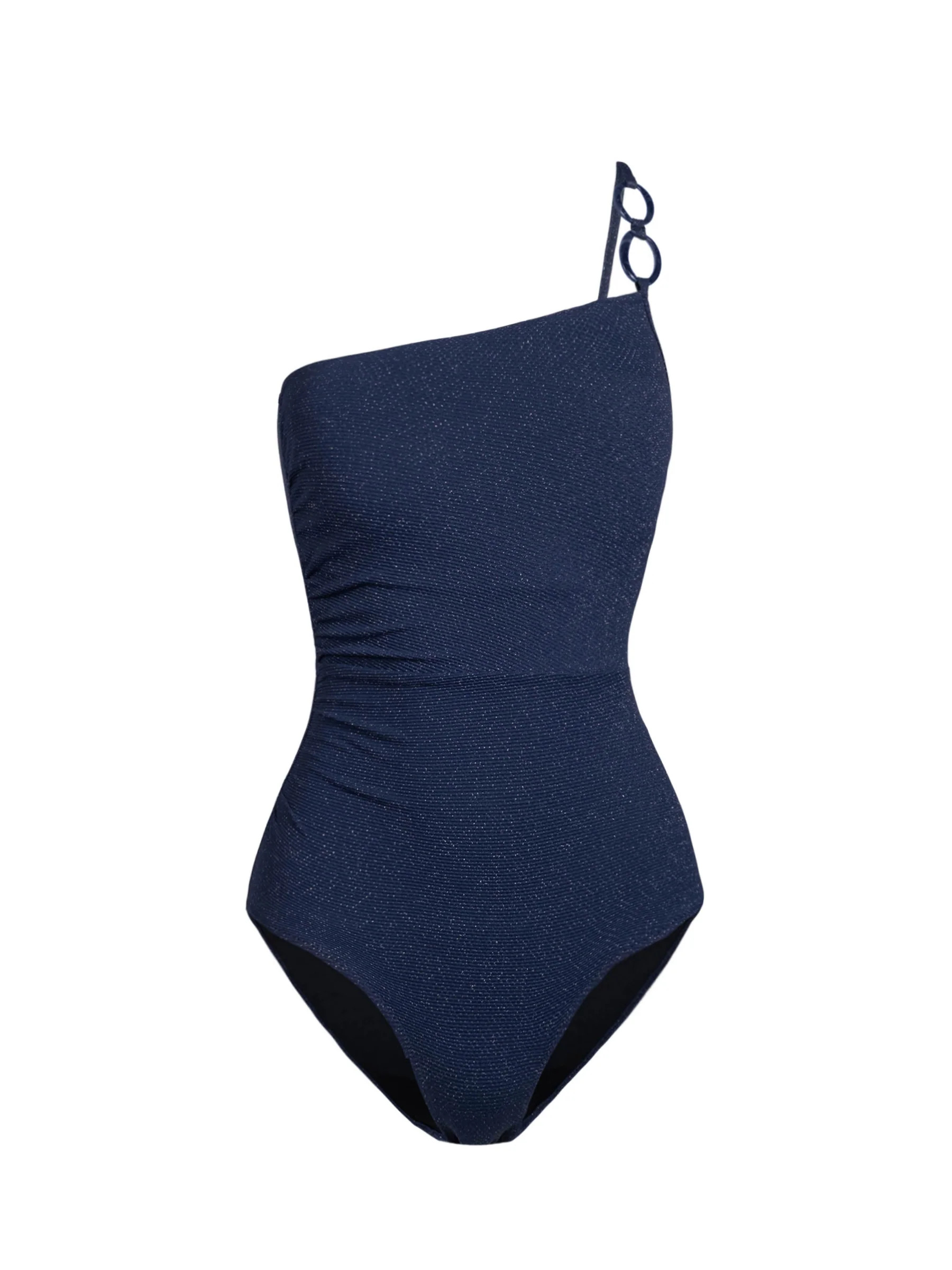 Kara One Piece In Marine Blue Metallic | Change of Scenery