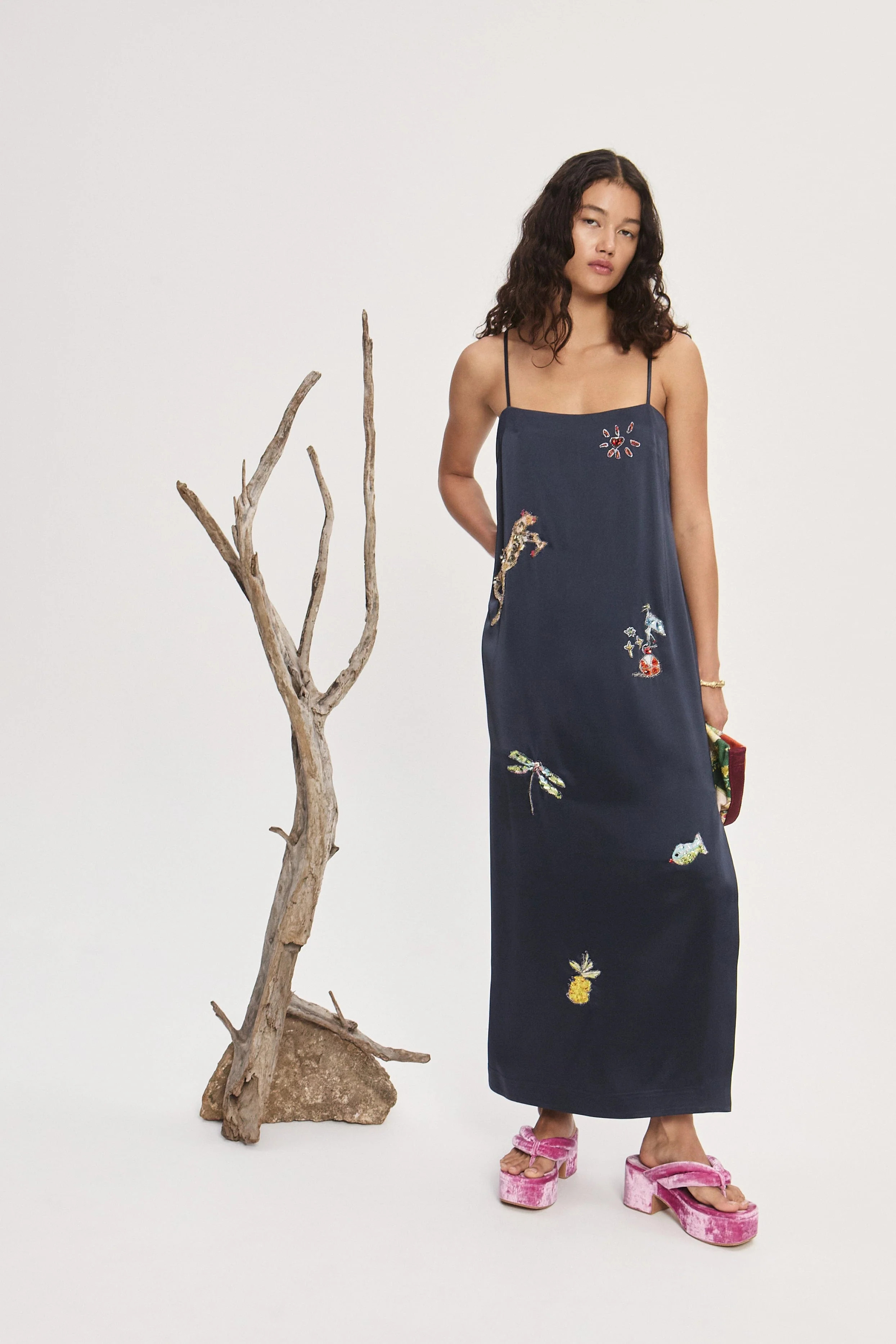 FONTAINE SLIP MIDI DRESS | Alemais (AU, US, UK)