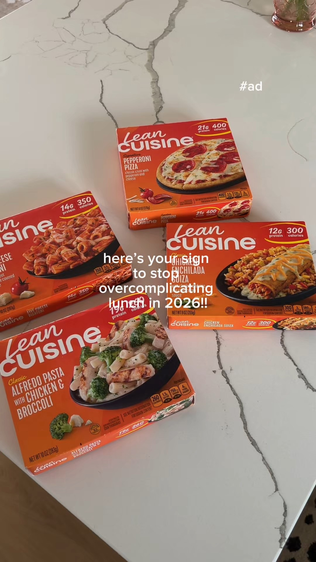 #ad lunch doesn’t need to be complicated to work for your goals!!

i’m excited to partner with @leancuisine and @target to share how I plan to keep things simple this year during busy workdays or mom life. Lean Cuisine meals are always 400 calories or less and always a good source of protein, which helps make my macro goals feel doable instead of overwhelming. Grab them at your local Target!
#ad #LeanCuisine #TargetPartner #Target