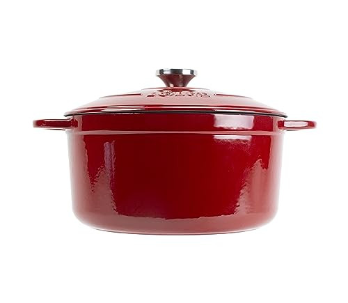 Lodge 6.5 Quart Enameled Cast Iron Dutch Oven with Lid – Dual Handles – Oven Safe up to 500°... | Amazon (US)
