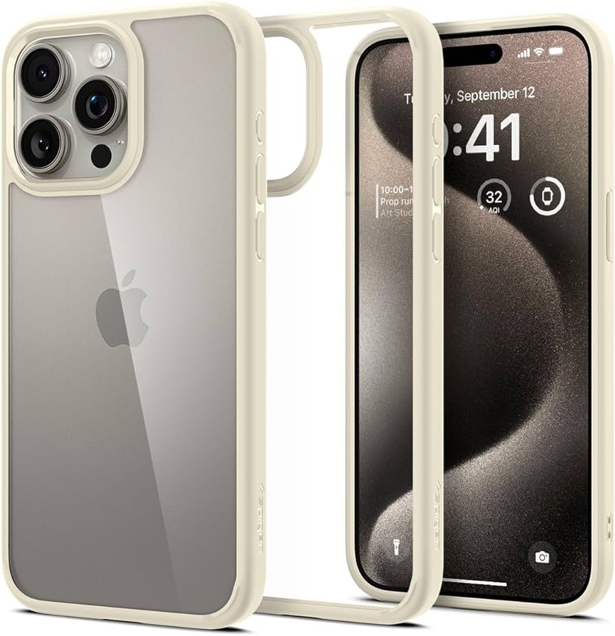 Spigen Ultra Hybrid Designed for iPhone 15 Pro Max Case (2023), [Anti-Yellowing] [Military-Grade ... | Amazon (US)