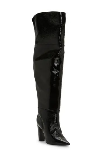 Vince Camuto Minnada Over the Knee Boot in Black Patent at Nordstrom Rack, Size 5.5 | Nordstrom Rack