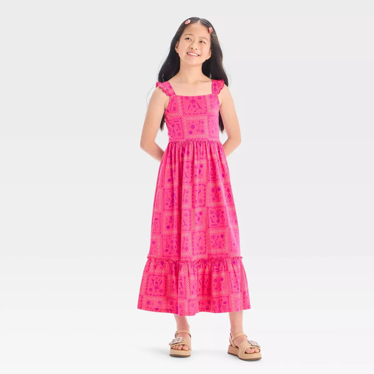Girls' Sleeveless Spring Knit Maxi Dress - Cat & Jack™ | Target