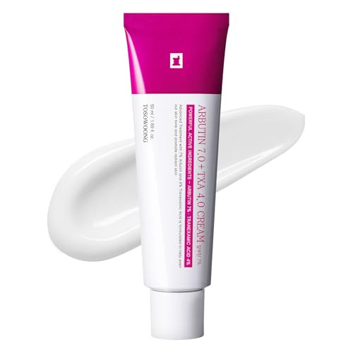 TOSOWOONG Arbutin 7% + Tranexamic Acid 4% Cream for Dark Spots, Brightening | Amazon (US)