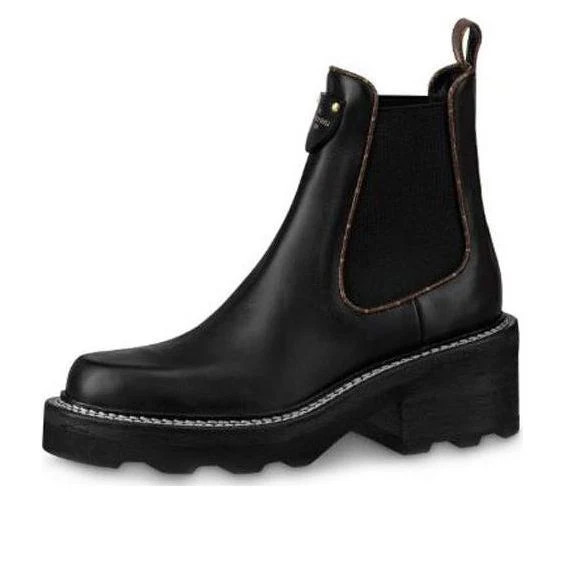 (WMNS) LOUIS VUITTON LV Beaubourg Chlsea Boots 'Black Brown White' | KICKS CREW