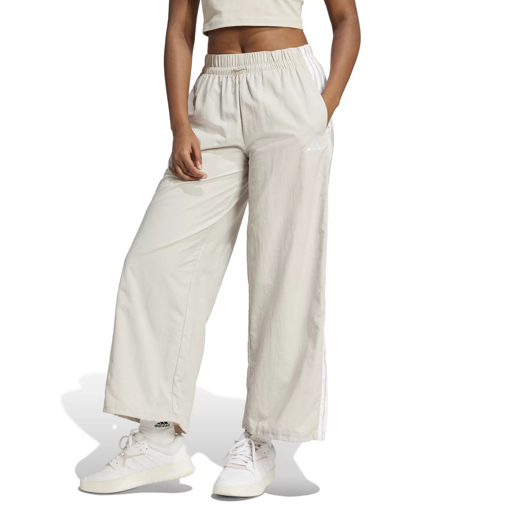 Women's adidas Essentials 3-Stripes Woven Parachute Sportswear Pants | Kohl's