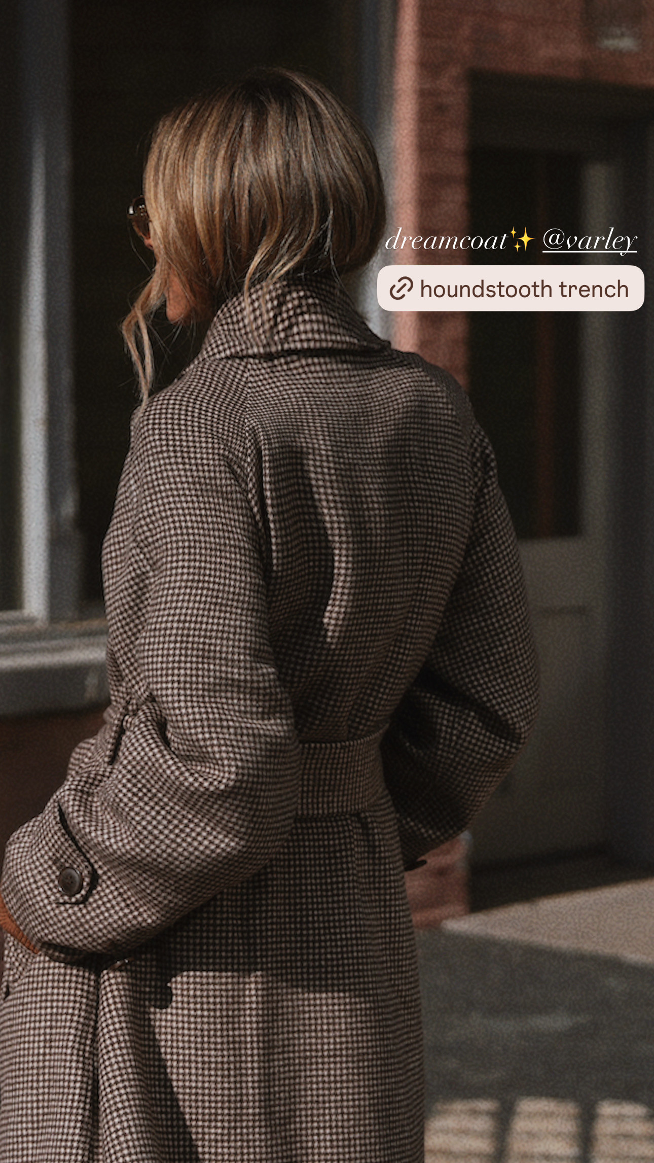 Varley houndstooth coat for fall 🤎 

 #LTKSeasonal #LTKActive #LTKWorkwear