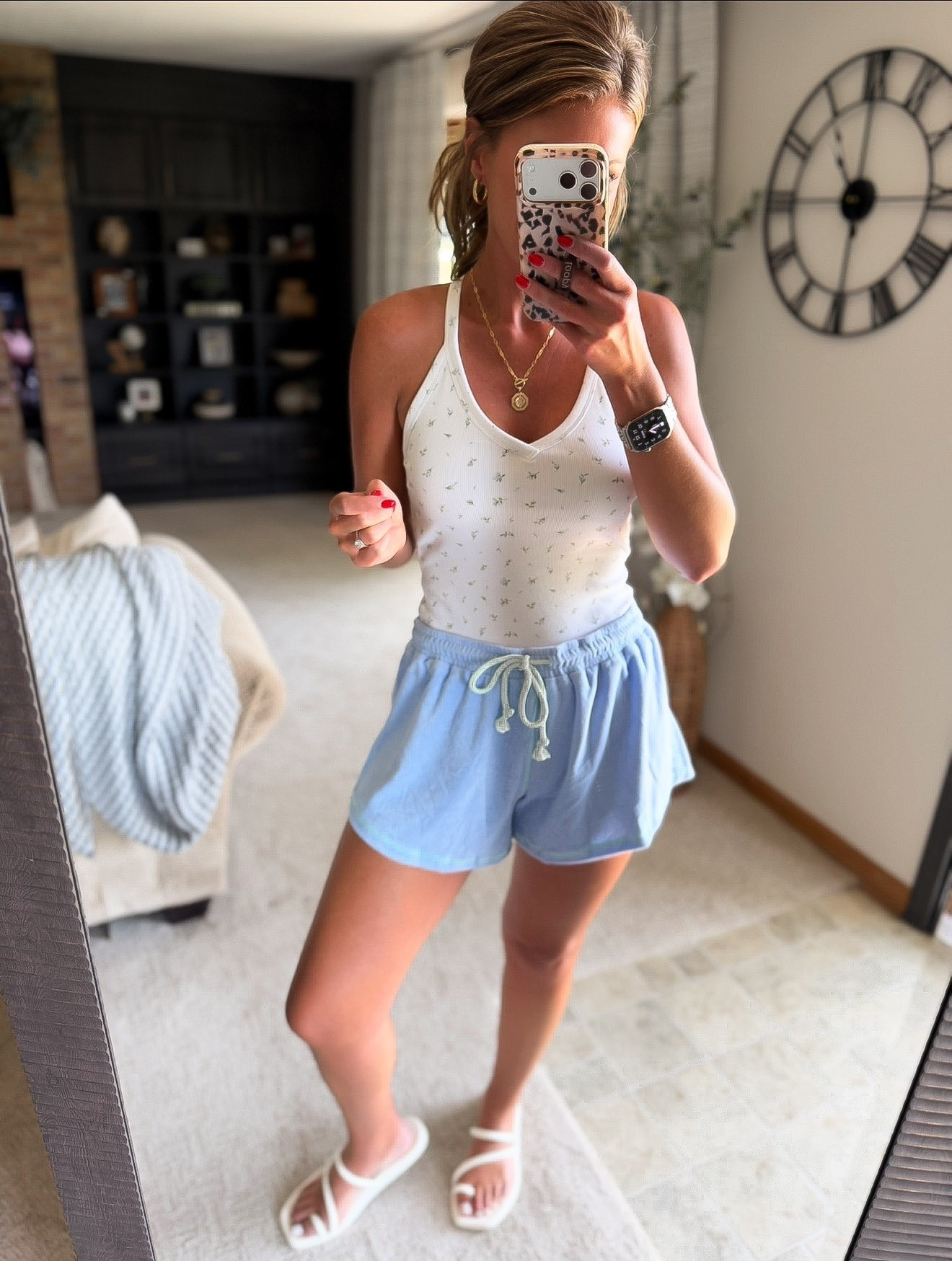 Amazon finds. Tank with built in bra and terry cloth comfy shorts. Wearing medium in both.

#LTKOver40 #LTKSeasonal #LTKmomlife