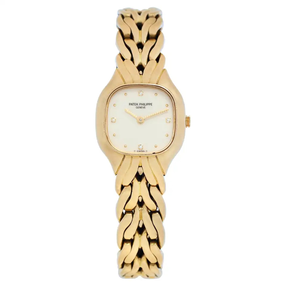 Patek Philippe La Flamme 4815/1 in yellow gold 26mm Quartz watch | 1stDibs