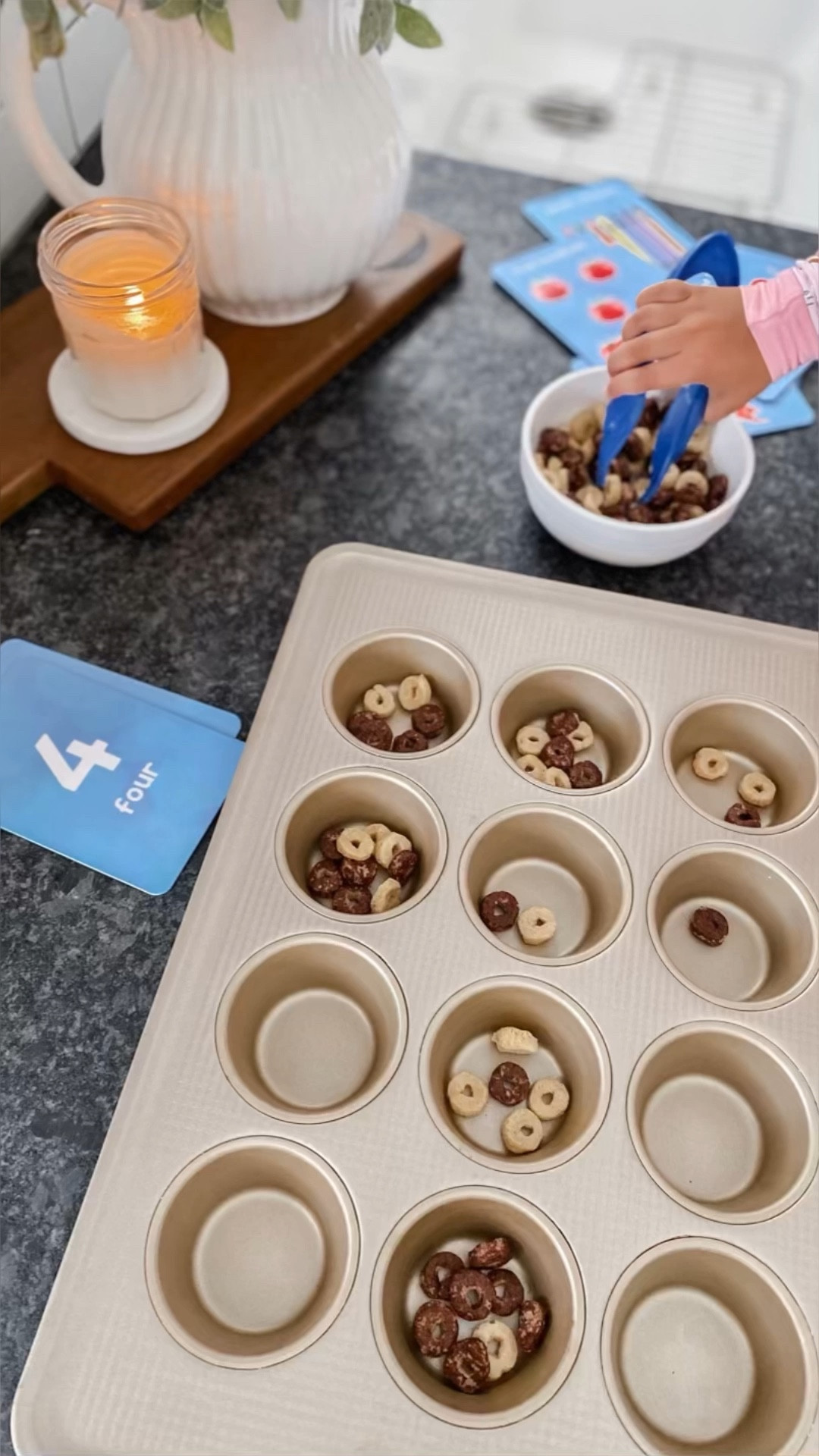 CUPCAKE COUNTING: A Number Sense Activity 🔢

Check out this educational Cupcake Counting indoor math activity! The perfect opportunity for your child to practice their number sense skills, while placing craft pom-poms, cereal pieces, buttons, or any small objects one-by-one into cupcake liners using jumbo activity tweezers. 

Extend the activity with a muffin pan! With numbers displayed on a magnetic drawing board or through independent practice with number flashcards, they’ll strengthen their number recognition and develop one-to-one correspondence. This fine motor activity not only enhances their hand-eye coordination, but also builds crucial skills such as subitizing (instantly recognizing small quantities without counting), numeral recognition, and sequencing. It lays a solid foundation for preschoolers to develop a deep understanding of numbers, paving the way for future math proficiency!	

Together, we can inspire a love for learning and nurture their math skills. So grab your jumbo tweezers and let the counting fun begin! 

#LTKunder50 #LTKFind #LTKkids