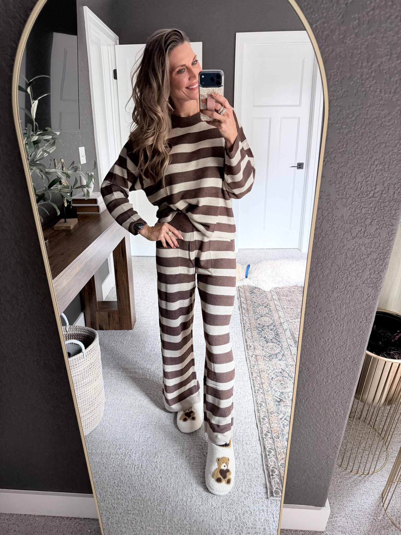 Matching sets just make life easier — comfy, coordinated, and ready for anything. Linking this cozy favorite on LTK!

matching set, cozy loungewear, striped set, two-piece set, comfy outfit, fall loungewear, neutral outfit, ribbed knit set, lounge set for women, cozy outfit ideas, casual home outfit, cute loungewear, winter cozy outfit, soft knit set, comfy stay-at-home outfit, matching pajama set

#LTKStyleTip #LTKootd #LTKFindsUnder50