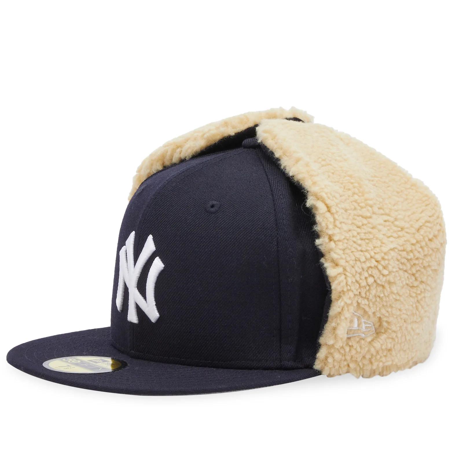 New Era New York Yankees MLB Earflap Cap in Navy, Size X-Large | END. Clothing