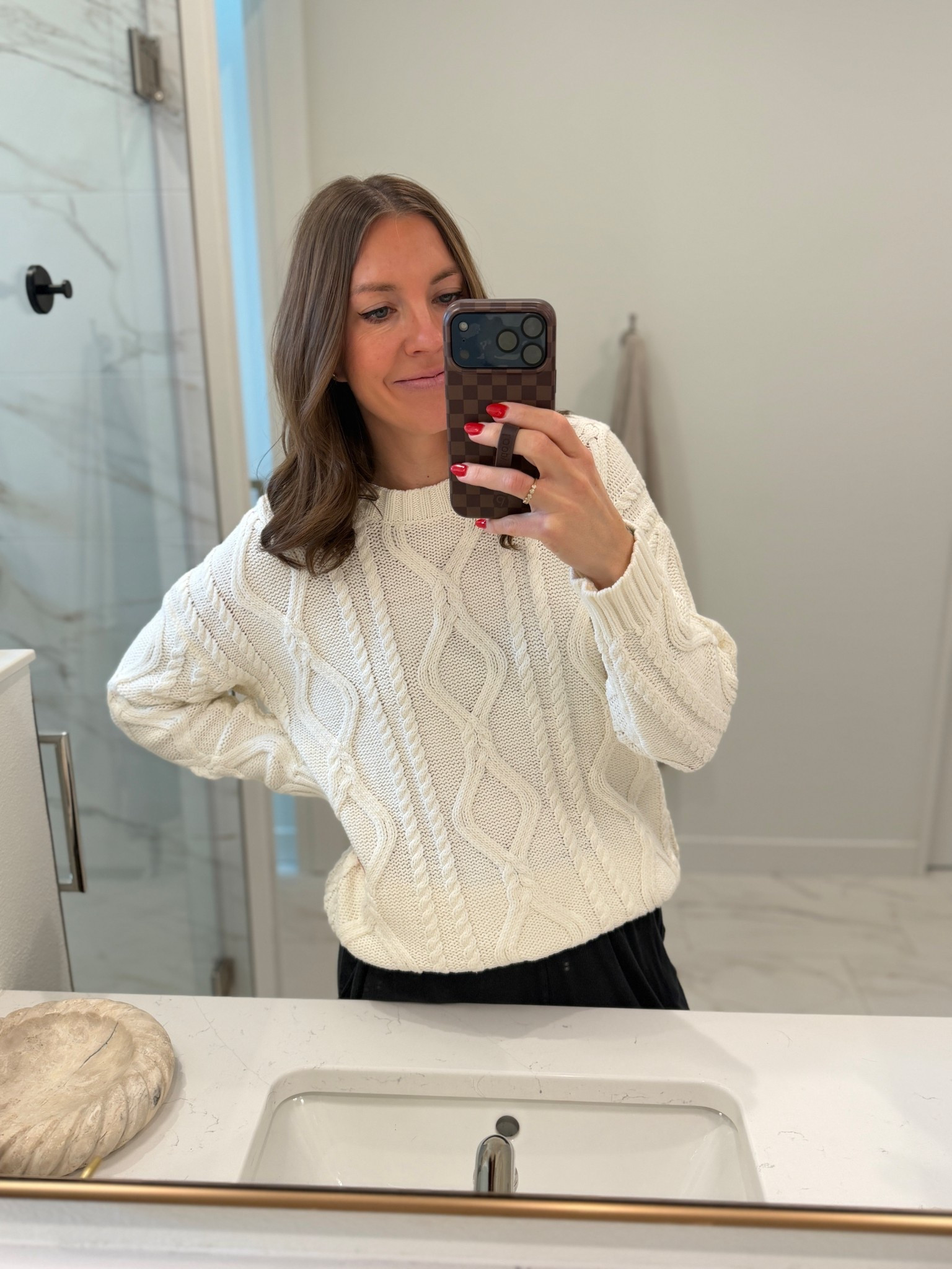 The coziest Amazon sweater 🥰 wearing the white  

#LTKSaleAlert #LTKootd