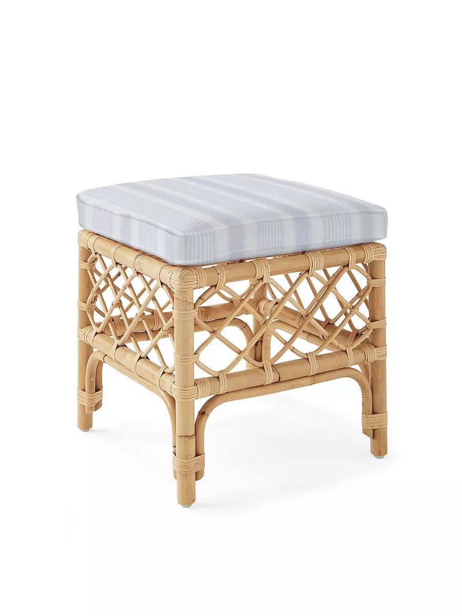 Avalon Rattan Stool | Serena and Lily