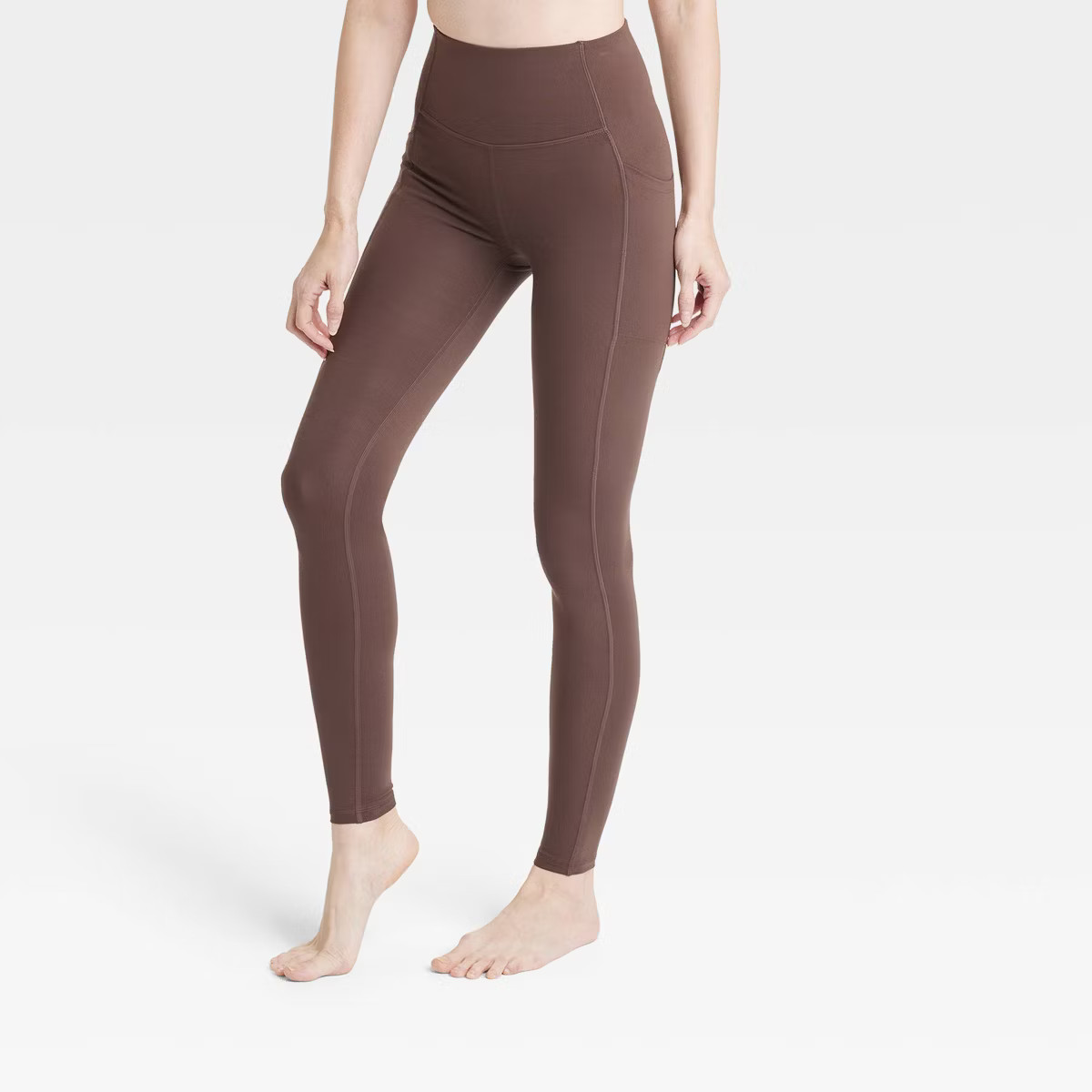Women's Brushed Sculpt Curvy High-Rise Pocketed Leggings 28" - All in Motion™ | Target